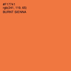 #F17741 - Burnt Sienna Color Image
